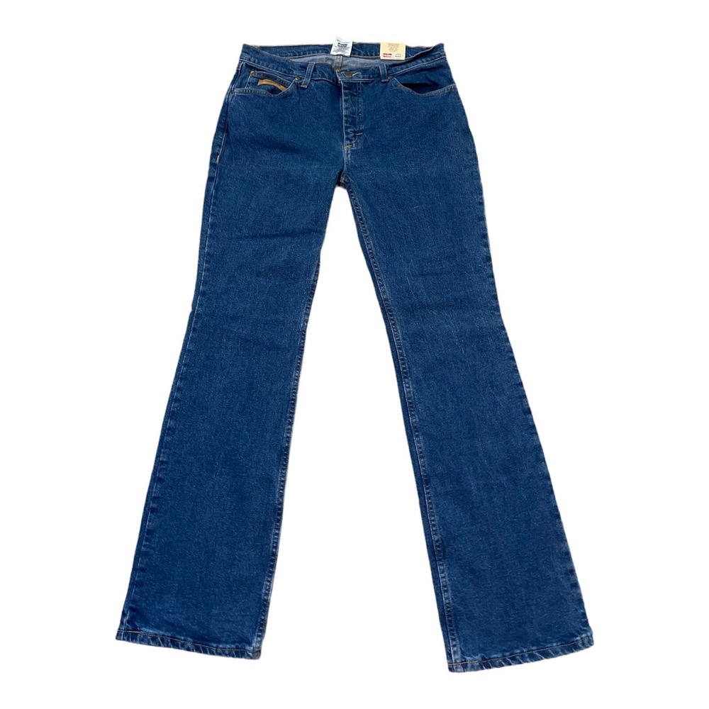 TEXAS Jeans USA Womens Blue Denim Jeans Low Rise Size 16 Stretch 34x32